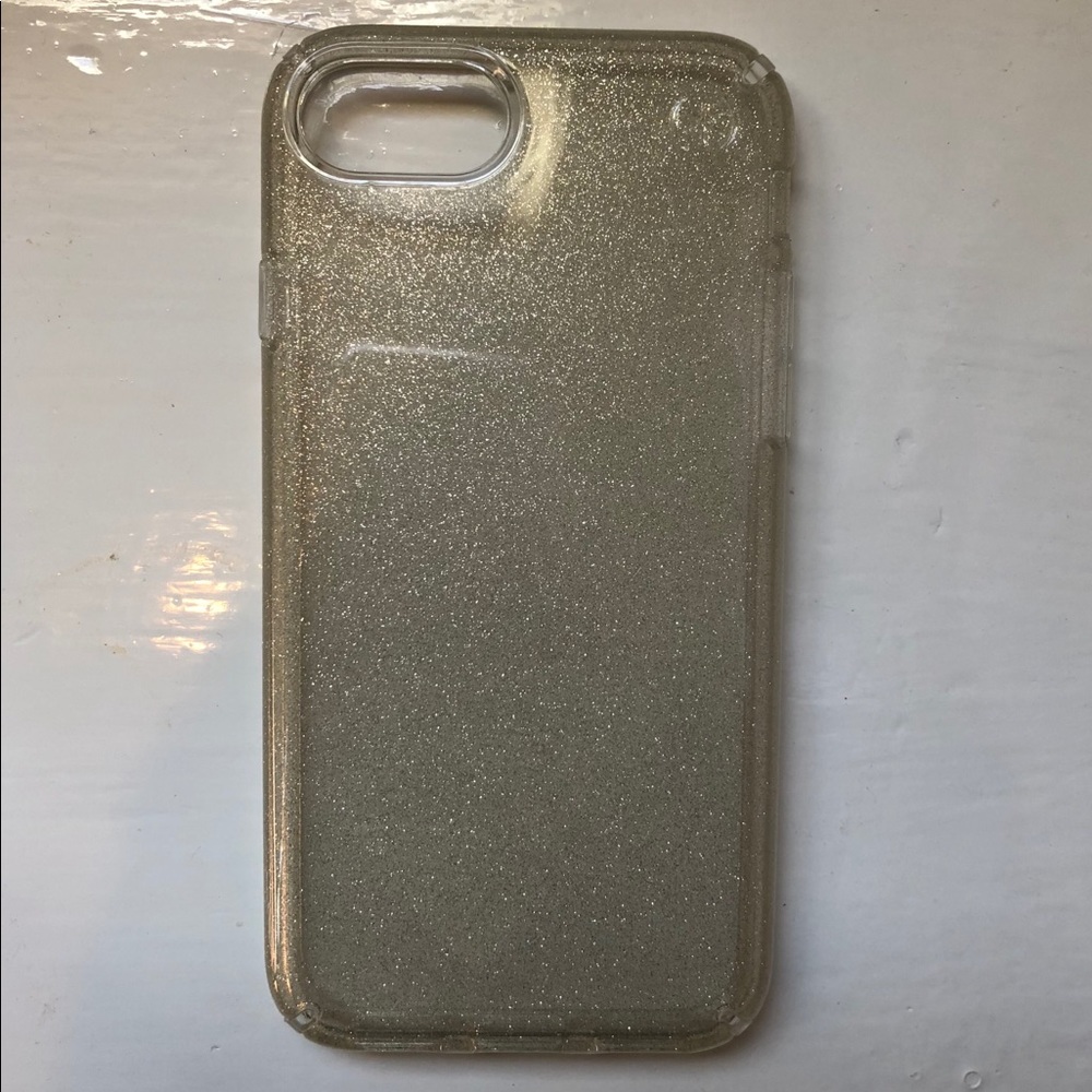 CLEAR + GLITTER IPHONE 8 CASE